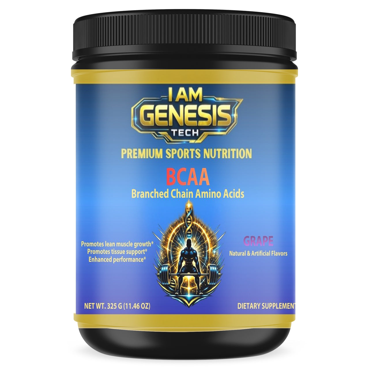 BCAA Amino Acids – Grape Flavor | 325g / 50 Servings