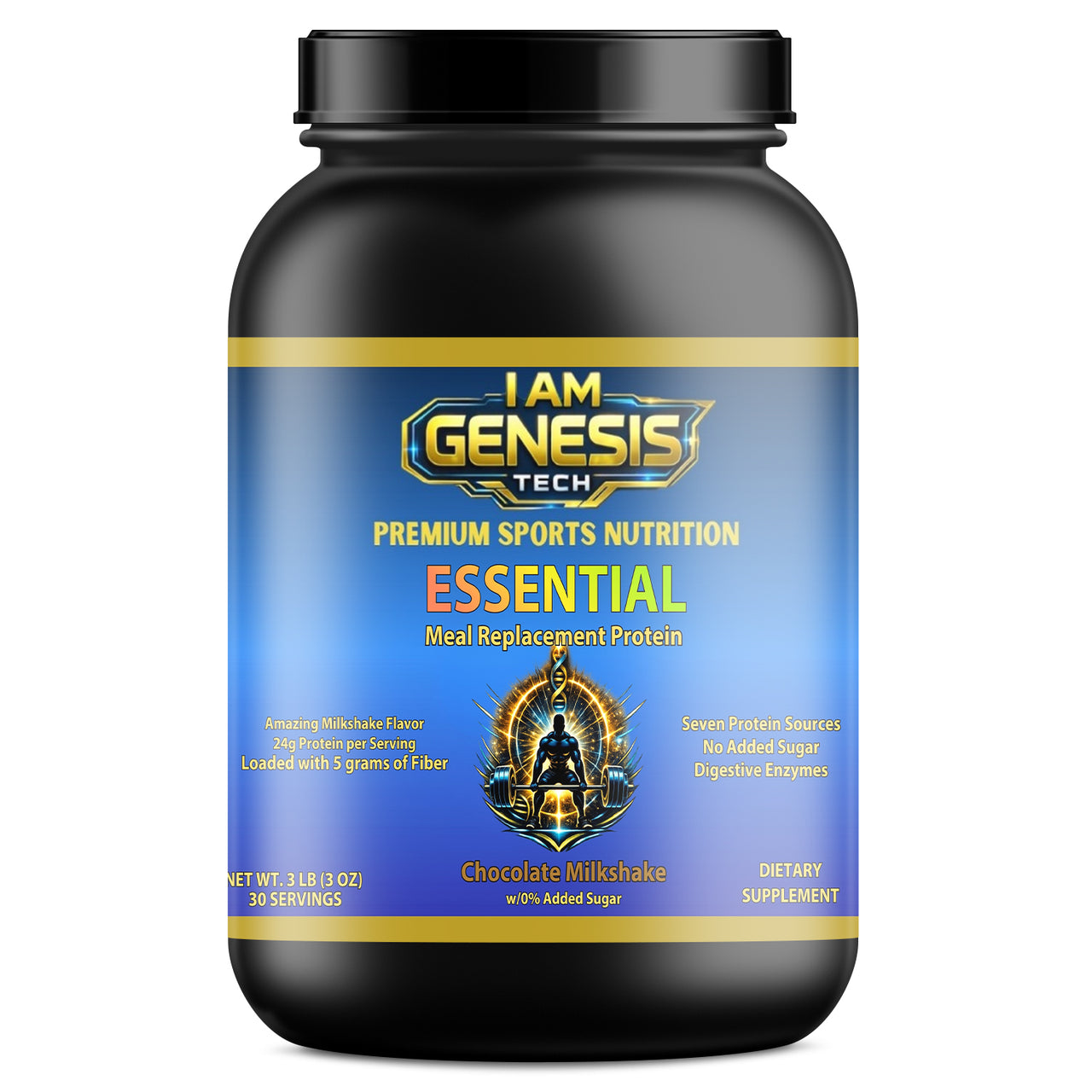 2.9lb Essential Meal Replacement Protein Chocolate Milkshake w/0% Added Sugar