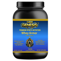 2lb Whey Armor Natural Protein Vanilla w/Stevia & Natural Flavor Non-GMO