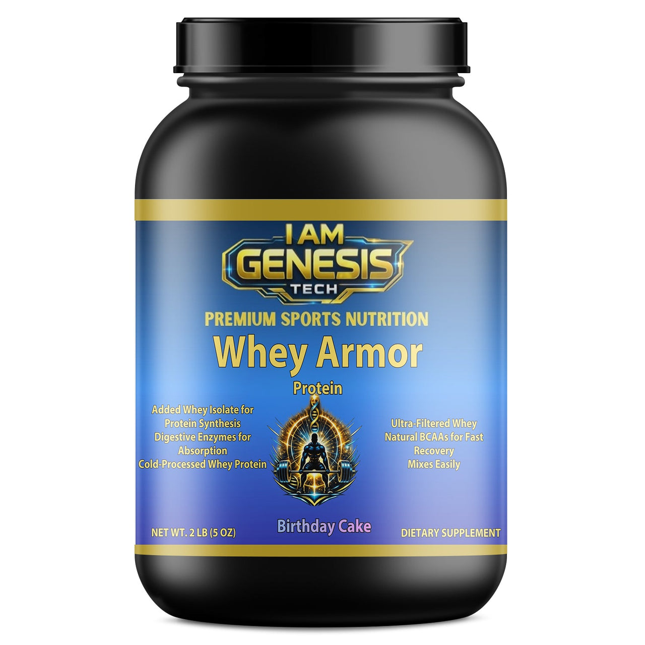 2lb Whey Armor Protein Birthday Cake