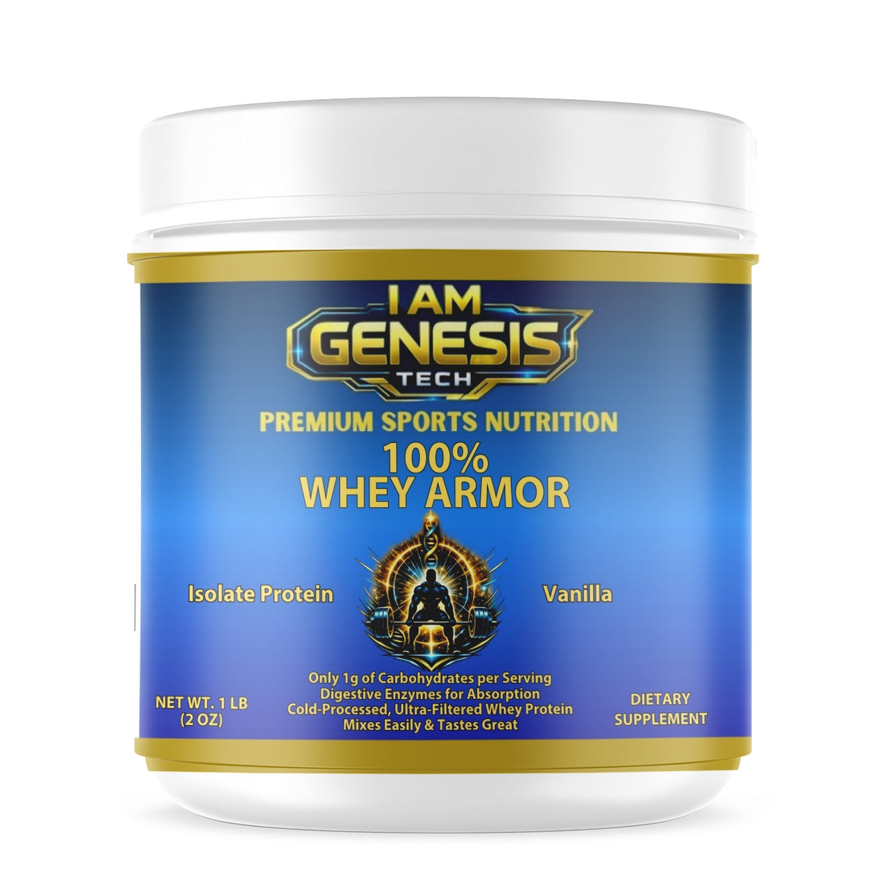 1lb 100% Whey Armor Isolate Protein Vanilla