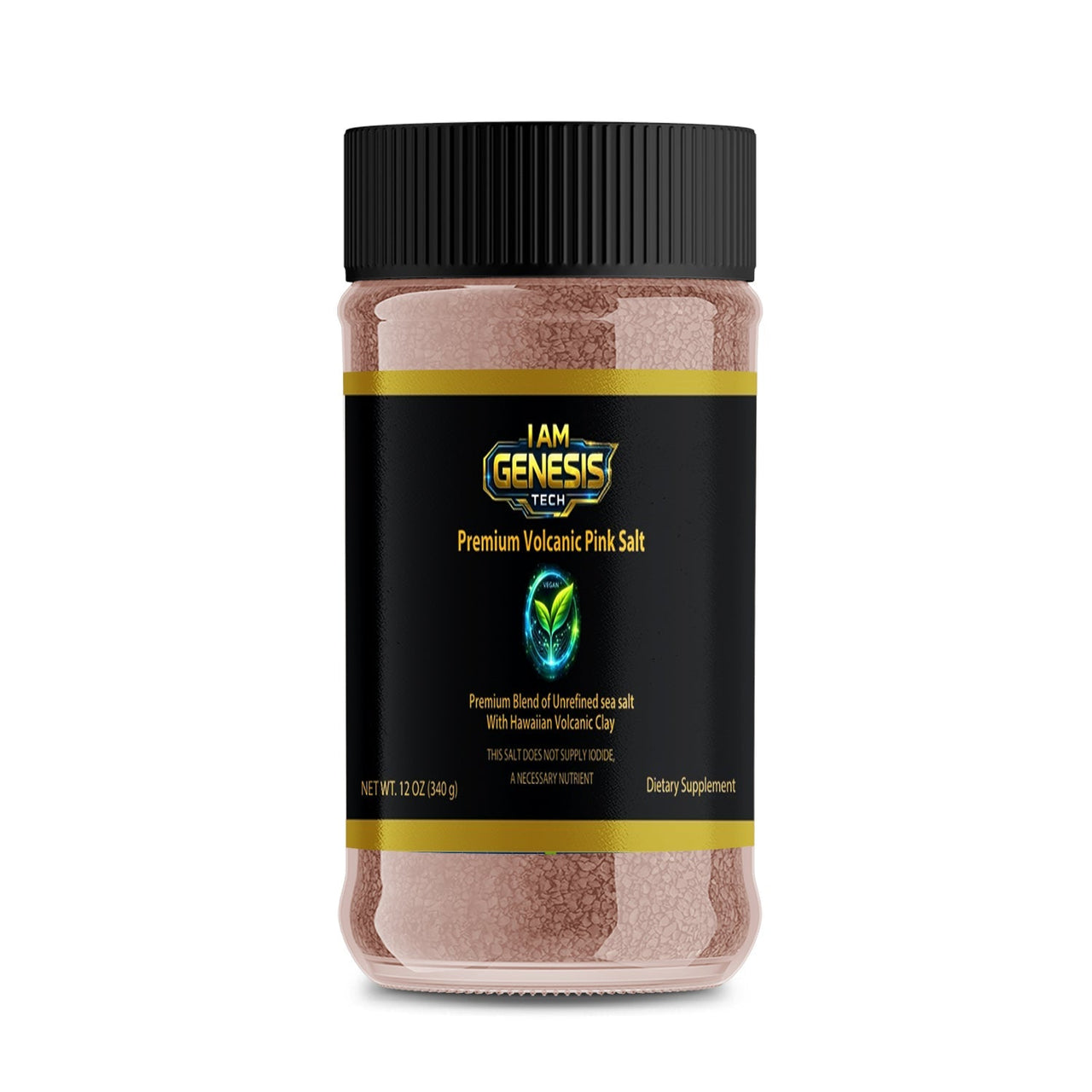 Premium Volcanic Pink Salt 12 oz by I AM GENESIS TECH